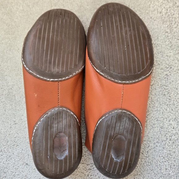 Camper | Twins Burnt Orange Leather Slip-On Shoes Size 7 - Picture 7 of 9
